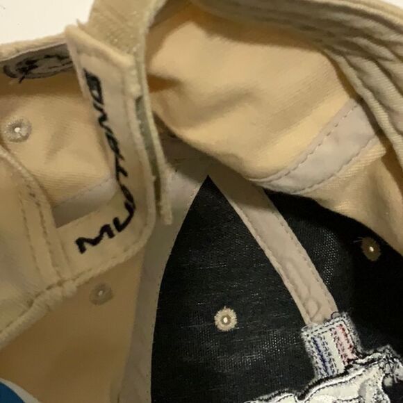 Ford Mustang  Embroidered Cap Hat Horse Red White Blue CFS Checkered Flag Sports - Picture 5 of 6